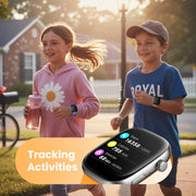 Amazing Impulse WeariQ Kids Smart Watch, 1.75-Inch Touch Screen, Bluetooth Calling, 123 Sports Modes, IP68 Waterproof, Heart Rate Monitor, 5 Interchangeable Straps