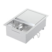 Spire Stainless Steel Built-In Side Burner, 12,000 BTU, Battery Electronic Ignition, Z-Shaped Lid, Convertible to Natural Gas, 760-0023B