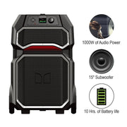Monster Rockin Roller X Bluetooth Speaker, Black - Easy to Use