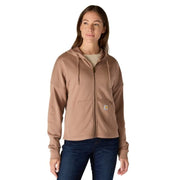 Carhartt Women's TENCEL Fiber Series Loose Fit Full-Zip Sweatshirt, Avery Fern, Large, 106837
