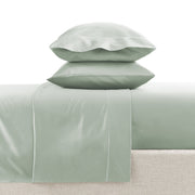Hotel Style HS5401325722-12 4-Piece 600 Thread Count Green Egyptian Cotton Adult Bed Sheet Set, Queen - Deep Pocket