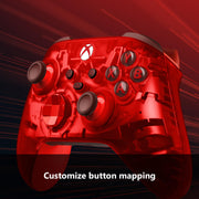 Microsoft QAU-00164 Xbox Wireless Controller Pulse Cipher Special Edition Red Transparent Design, Custom Mapping, 40 Hours Battery Life