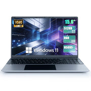 AEEZO 15.6 Laptop Computer, Quad-Core Intel Celeron N5095 Processor, 8GB DDR4 RAM, 512GB SSD, 1080P IPS Full HD Display, Numeric Keypad, Bluetooth 4.2, Dual-Band WiFi, Windows 11