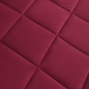 Ntbay 7 Piece King Bedding Comforter Set, Ultra Soft, Breathable, Wine Red