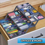 Smart SMDR-MC4 Drawer Organizer, 3-Tier Desk Drawer Organizer for Desk Storage