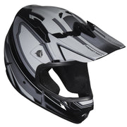 Fuel Helmets Adult Frenzy Off Road Helmet, Black & Gray, XL - Angle-adjustable Visor