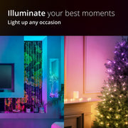 Twinkly TWKP100RGB-G1 Strings USB-C 100 Pearl-Shaped RGB Multicolor LED Indoor String Lights, 20 ft