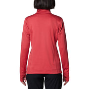 Columbia Park View Grid Fleece Long-Sleeve Half-Zip for Ladies - Daredevil - 1X