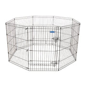 Petmate 55012 Looped Wire Exercise Pen With Door, Black