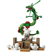 LEGO Pokmon Rayquaza Building Set, Posable Legendary Figure with Trainer Minifigure, Sky Pillar Base, 1083 Pieces, Multicolor, 6589500