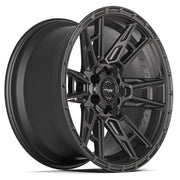 4PLAY Wheels SET-4PS20-20090-6D55-6B1 4PS20 Satin Black 20x9 Inch Alloy Rims, Dual Bolt Pattern 6x135 and 6x139.7, Set of 4