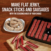 Mossy Oak Jerky Gun Jr. Manual Sausage Stuffer with 1 lb Capacity and 5-Piece Jerky and Sausage Making Kit, Black, 37-0260-MO
