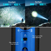 Olight Marauder Mini Rechargeable LED Floodlight, 7,000 Lumens, Cool White, Midnight Blue