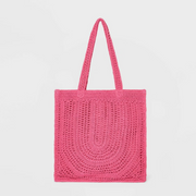 Universal Thread Crochet Tote Handbag Universal Thread Pink