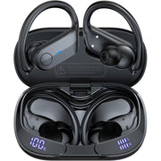 VEATOOL T8 Wireless Earbuds, Advanced ENC Noise Cancelling, IPX7 Waterproof, Sport Design, 75 Hours Battery Life, Black
