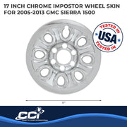 Coast to Coast International IWCIMP64X 8 Hole Chrome Plated 17