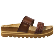 Reef Cushion Vista Hi Braided Slide Sandals for Ladies - Chocolate - 6M