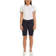 Nautica Junior Girls Bermuda Shorts, Soft Cotton-Poly Stretch Fabric, Adjustable Waistband, Navy, Size 9