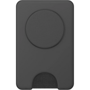 PopSockets 806922 Phone Wallet with Expanding Grip and Adapter Ring for MagSafe, Phone Card Holder, Wireless Charging Compatible, Wallet Compatible with MagSafe - Black