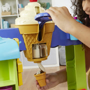 Hasbro Play-Doh Kitchen Creations Ultimate Ice Cream Truck Playset with 27 Tools, 12 Colors, Realistic Sounds, Built-In Storage