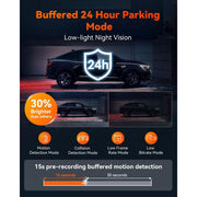 Vantrue S1 PRO Dual Dash Cam, 2.7K Front and Rear Recording, STARVIS 2 HDR Night Vision, 1440P 60FPS, GPS, Voice Control, 24/7 Parking Mode, Supports 512GB Storage