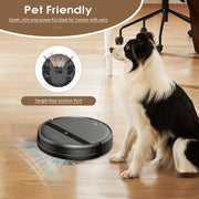 ROBOEVO G20 Robot Vacuum Cleaner Mop Combo, 3000Pa Suction, 230ML Water Tank, Alexa and Google Assistant Control, 130 Min Runtime, Zig Zag Cleaning, Pet Hair Removal, Black