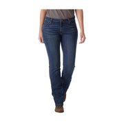 Wrangler Women's Riggs Workwear Bootcut Work Jeans, Light Stone, Mid Rise, 4-Way Stretch, 5 Pocket, 14W x 32L, 3WF05LS