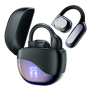 Veatool M62 Wireless Earbuds, Open Ear Headset with Microphone Touch Control, Bluetooth 5.4, Black