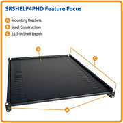 Tripp Lite SRSHELF4PHD Rack Enclosure Cabinet Heavy Duty Fixed Shelf 250 Pound Capacity