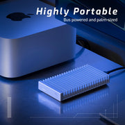 OWC Express 1M2 USB4 Portable External Storage Enclosure for NVMe M.2 SSDs, Aluminum Heat Sink, USB-C 40Gb/s, Bus-Powered