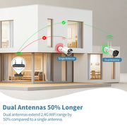 OHWOAI OH-WLN5MP-4L1TB Wireless Security Camera System with Recording and Remote View 1TB
