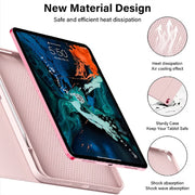 Kenke iPad Keyboard Case with Detachable Bluetooth Keyboard, Pencil Holder, Flip Stand, Pink