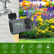 Cowin Sprinkler Timer, Outdoor Garden Hose Faucet Timers with Rain Delay