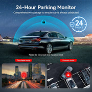 REDTIGER Dash Cam Front and Rear, Touch Screen Dash Camera with Wifi GPS, Voice Control, 4K DashCam with Super Night Vision, WDR, 24H Parking Mode, Vehicle, Free 64GB Card