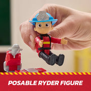 PAW Patrol 6073897 Fire Rescue, Fire ATV Vehicle with Ryder Figure & Drone Launcher, for Kids 3+