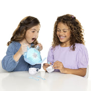 Jakks Pacific Disney Frozen Icy Magic Tea Set with Light-Up Teapot, Blue Glow, 1 Teapot, 4 Teacups, 4 Teaspoons