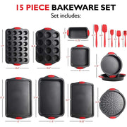 EATEX 39 Piece Premium Baking Set Non Stick - Black