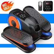 Funslim Under Desk Elliptical Exercise Machine, Quiet Magnetic Resistance, 12 Adjustable Speeds, Remote Control Included