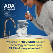 Waterpik Evolution Water Flosser, 10 Pressure Settings, 5 Specialty Tips, White, WF-33