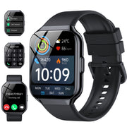 Tikland P98-BK Smart Watch, 1.96'' HD Screen Smartwatch for Men Women's, Answer/Make/Message, Waterproof Fitness Tracker