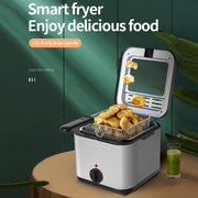 Aoresac HB0109US 12L Electric Deep Fryer, 2500W Dual Tank Stainless Steel Fish Fryer, 6L x 2