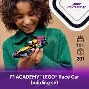 LEGO Speed Champions F1 Academy Race Car Building Toy with Female Driver Minifigure, 201 Pieces, Ages 10+, 6588755