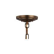 Feiss P1283PN/BS 2-Bulb Pendant, Polished Nickel/Brushed Steel Finish