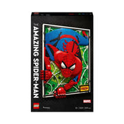 LEGO Art Amazing Spider-Man Building Kit, 2,099 Pieces, Multicolored, Super Hero Wall Art, 31209