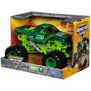 Spin Master Monster Jam BKT Die-Cast Toy Truck, 1:24 Scale, Green, Working Suspension, Rubber Tires, 20153919