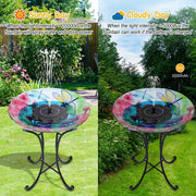 First Nations 3.5W Solar Fountain Works on Cloudy Day