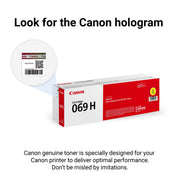 Canon 069 High Capacity Yellow Toner Cartridge, 5,500 Page Yield, Compatible with imageCLASS LBP674Cdw MF751Cdw MF753Cdw, 5095C001