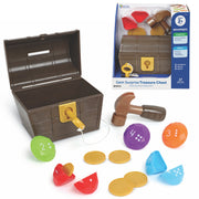 Learning Resources Gem Surprise Treasure Chest Educational Toy, 17-Piece Multi-Colored Set, LER3065