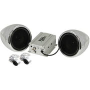 Boss Audio Systems, Inc. MC420B Chrome 600 watt Motorcycle/ATV Sound System