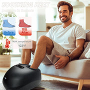 MYNT M11301 Shiatsu Foot Massager, Fits Up to Men Size 14, Kneading & Rolling, Air Compression, Wireless Remote, Black